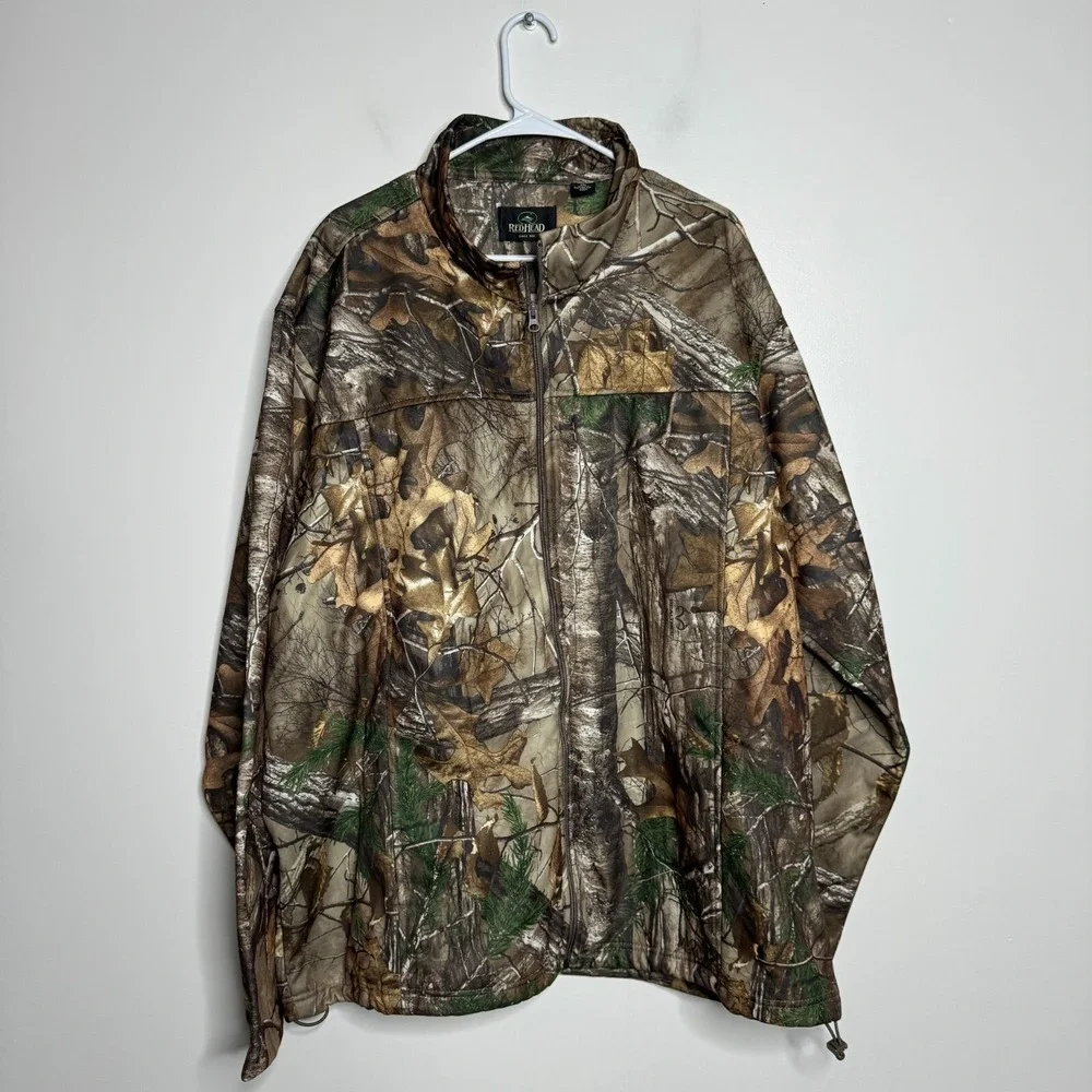 RedHead Realtree Camo Jacket Mens 3XL Brown Green Camouflage Full Zip Hunting